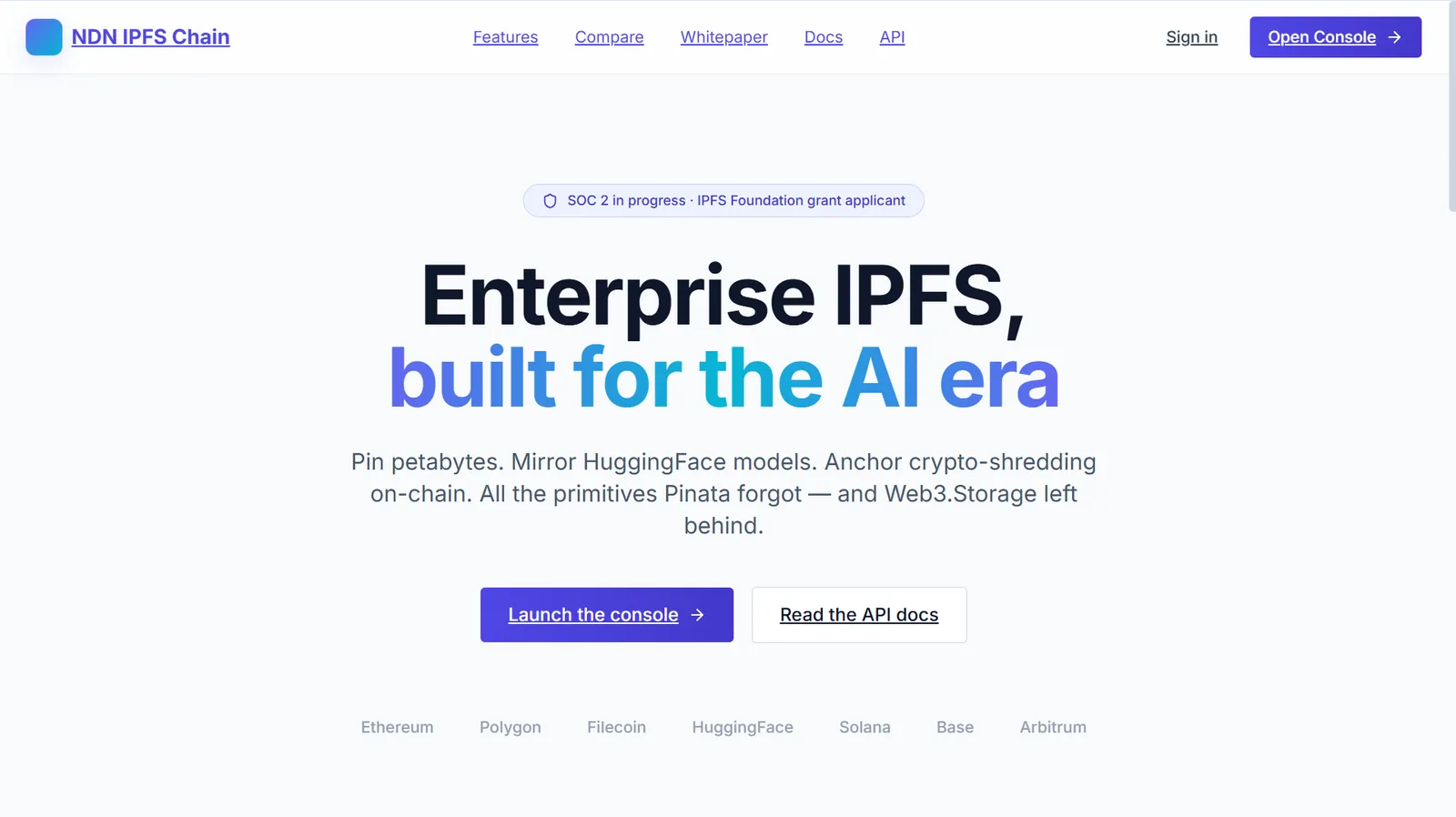 NDN IPFS CHAIN interface preview