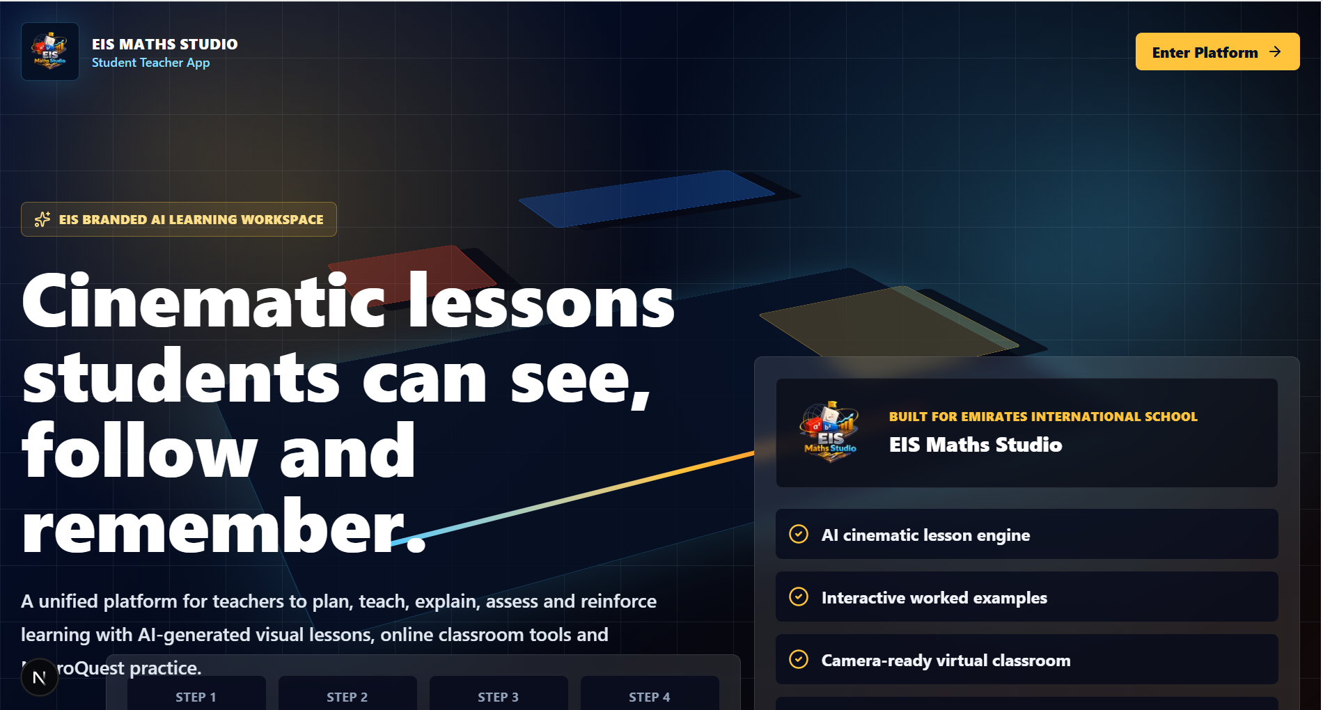Student Teacher App interface preview